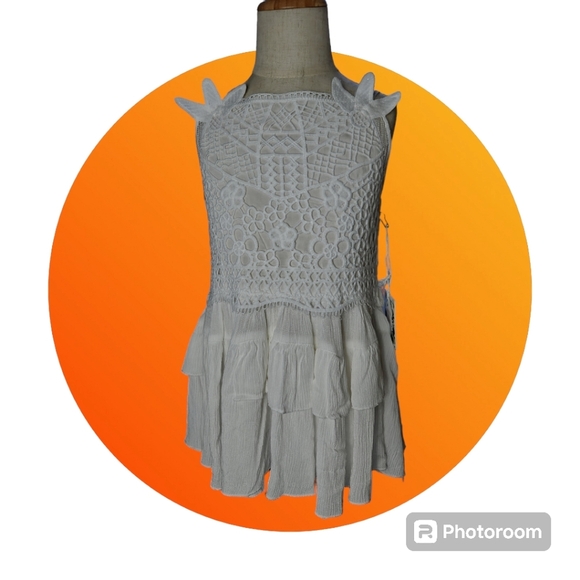 Chelsea & Violet Girls Top White Size Med - Picture 2 of 5